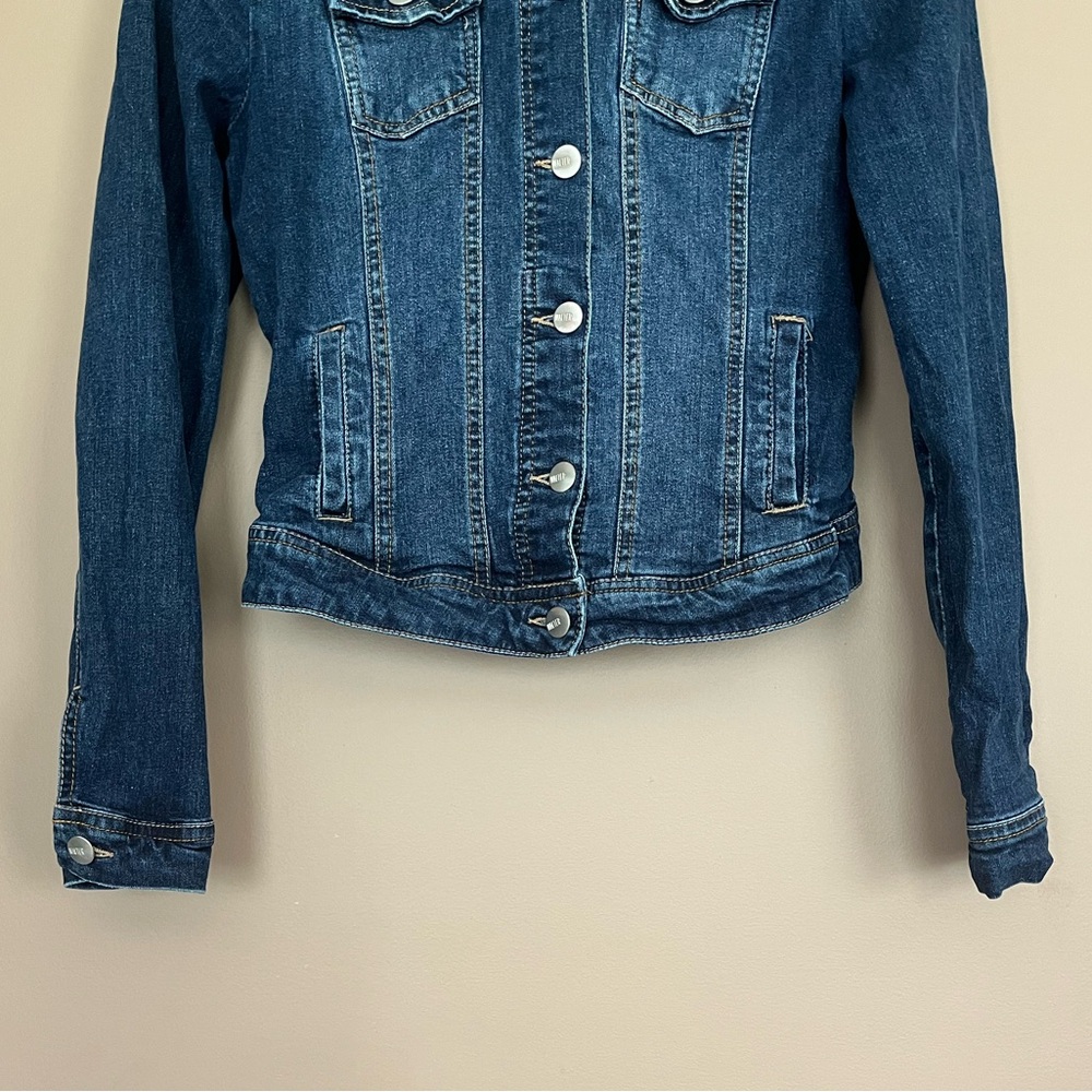 {W118 by Walter Baker} Denim Jean Jacket in Blue - Womens XS - Picture 3 of 9